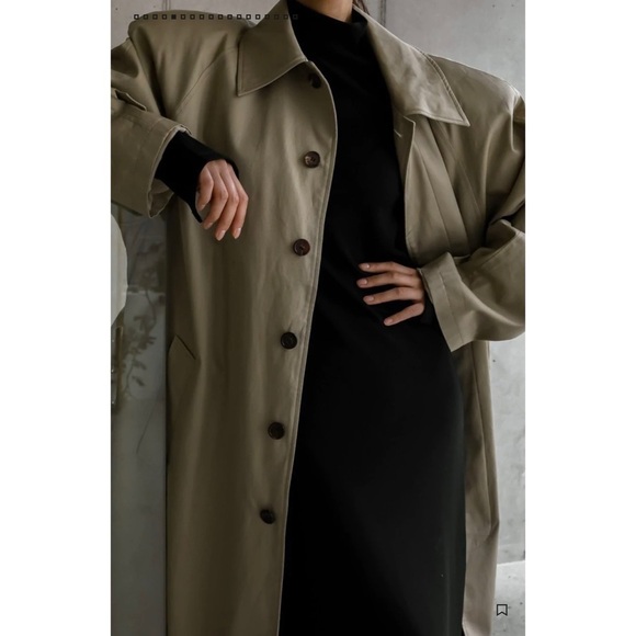 Frankie Shop Decima oversized trench coat - Picture 5 of 14